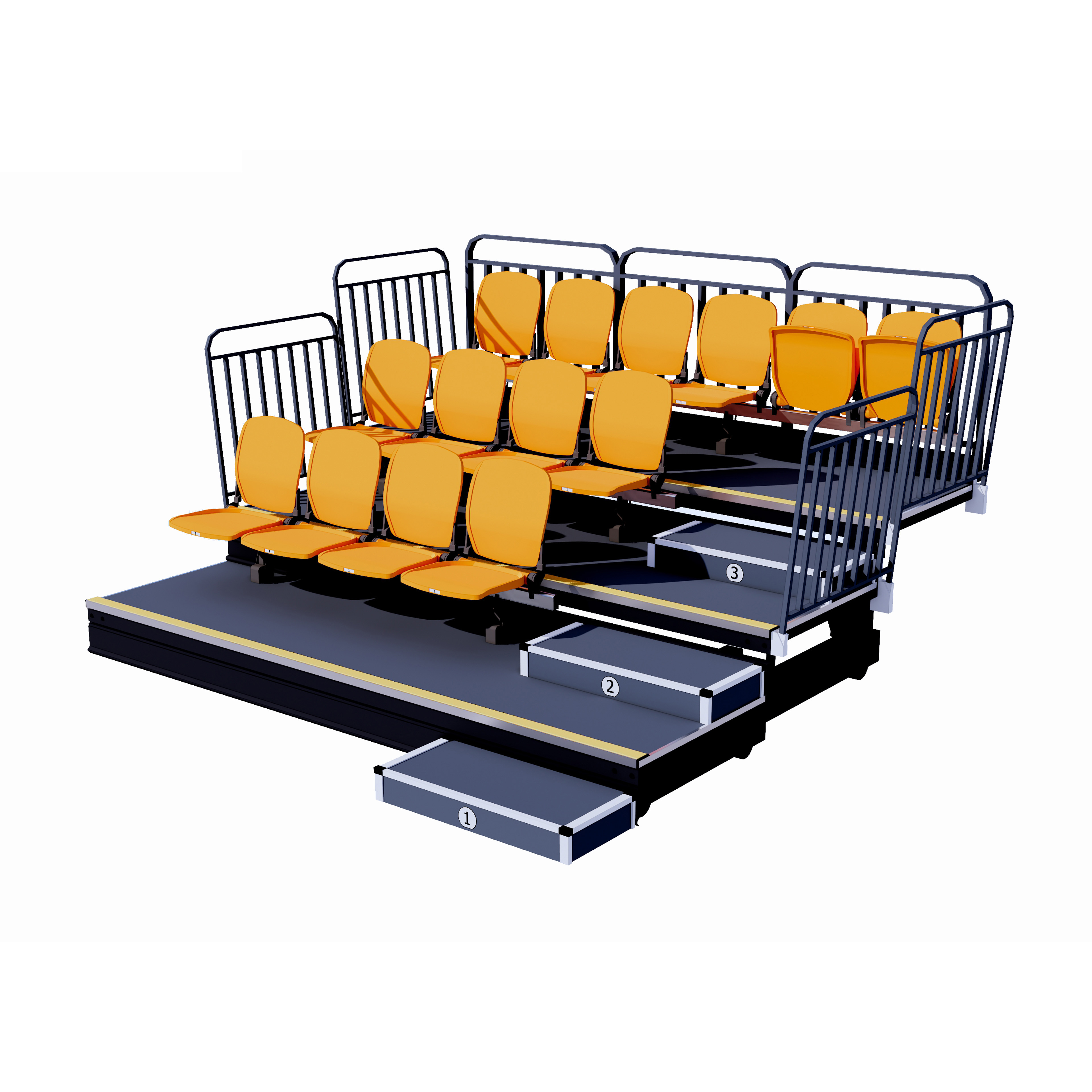 rear-folding seating